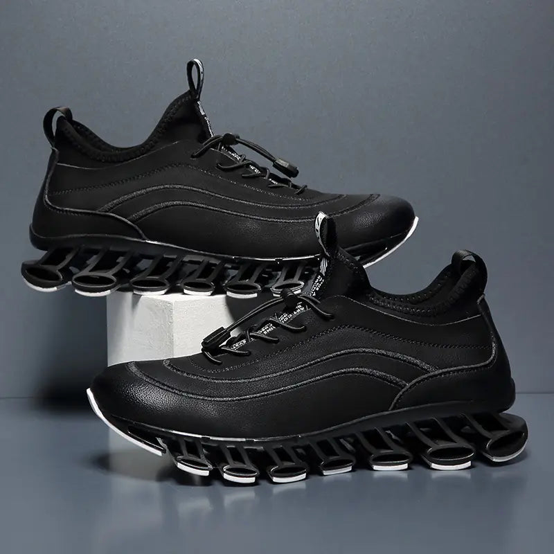 Leather Blade Sports Shoes, Casual Running Shoes for Men