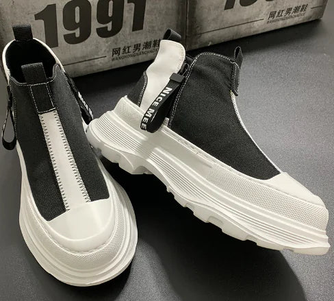 Trendy High-Top Casual Shoes for Men (Autumn/Winter)