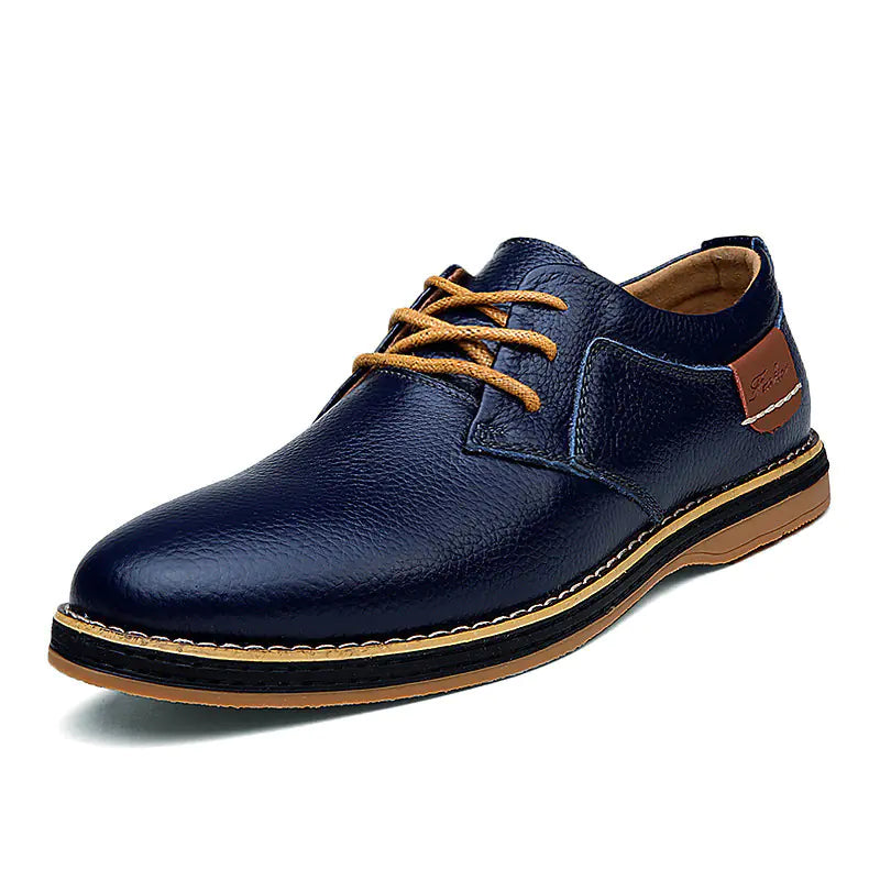 Brogue Formal Leather Shoes for Men - Casual Footwear