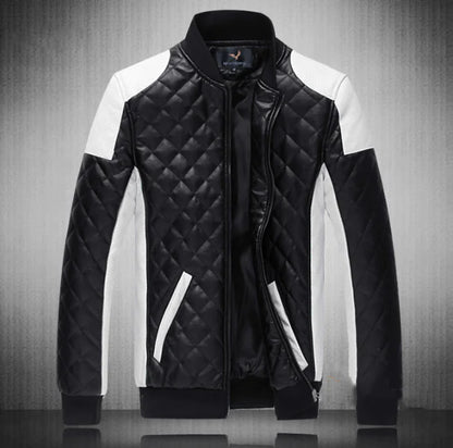 Men's Slim Fit Urban Motorcycle Leather Jacket