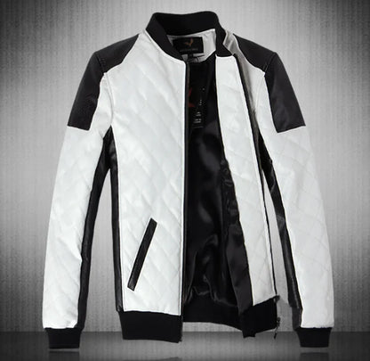 Men's Slim Fit Urban Motorcycle Leather Jacket