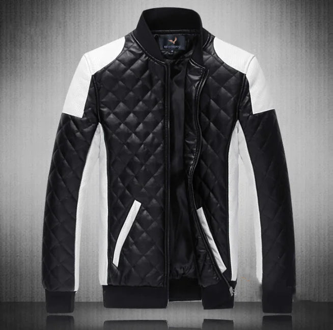 Men's Slim Fit Urban Motorcycle Leather Jacket