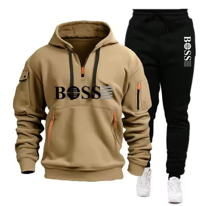 BOSS Hoodie & Jogger Set – Dhar Casri ah oo Raaxo leh