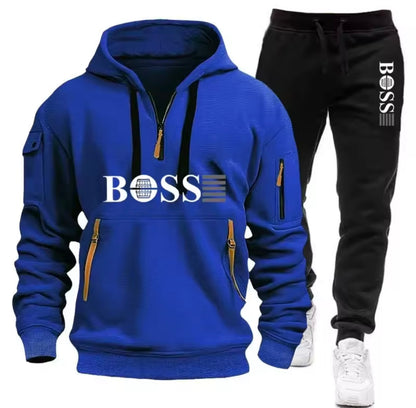 BOSS Hoodie & Jogger Set – Dhar Casri ah oo Raaxo leh