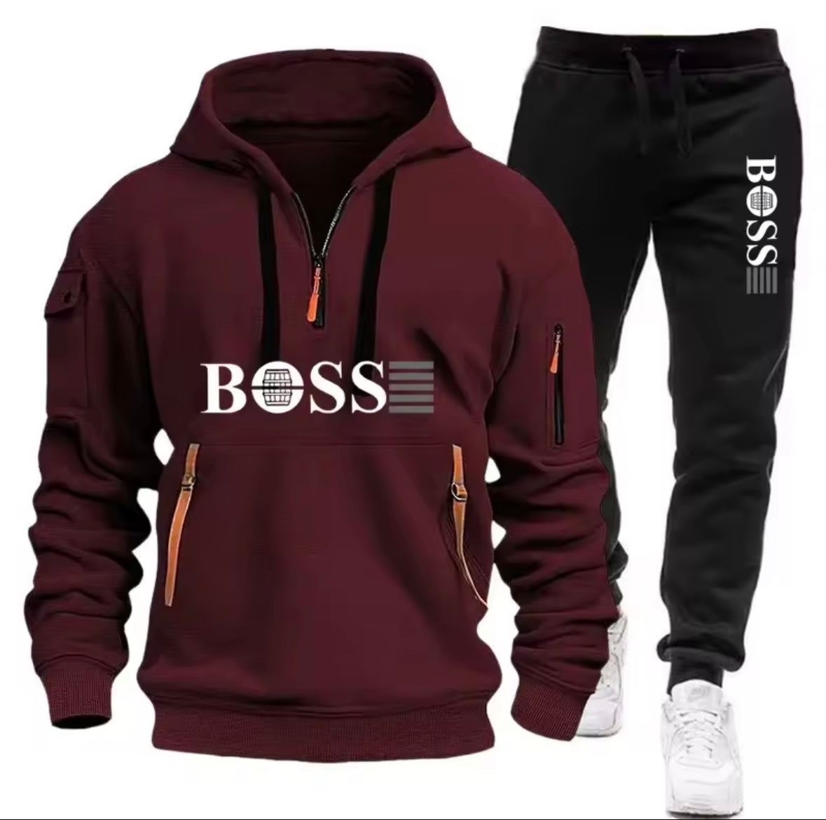 BOSS Hoodie & Jogger Set – Dhar Casri ah oo Raaxo leh