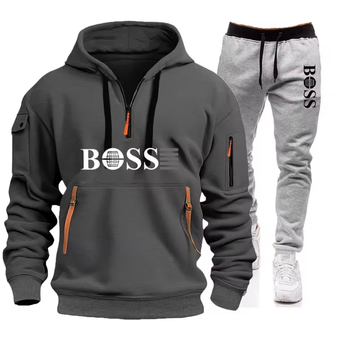 BOSS Hoodie & Jogger Set – Dhar Casri ah oo Raaxo leh