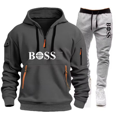 BOSS Hoodie & Jogger Set – Dhar Casri ah oo Raaxo leh