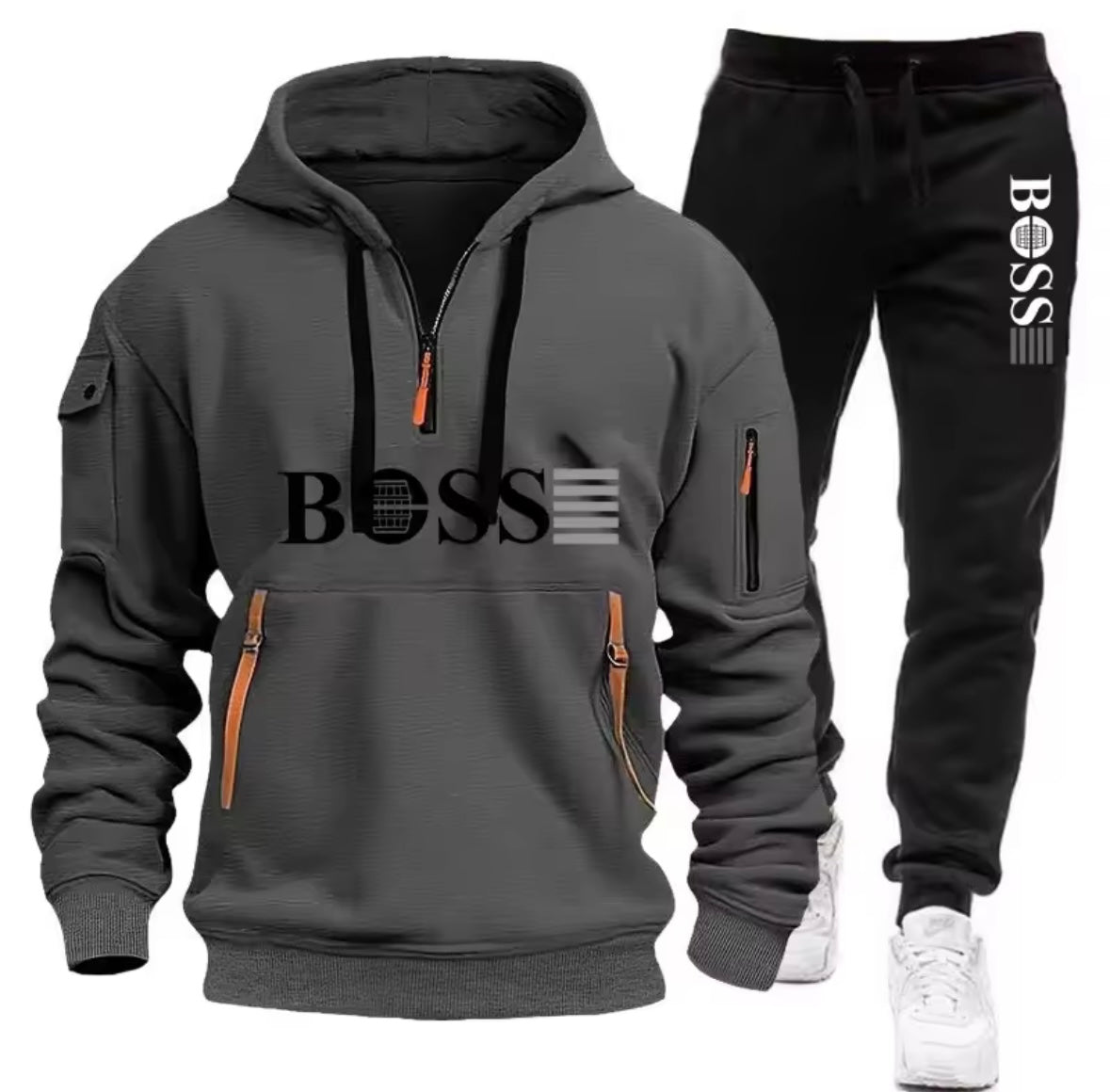 BOSS Hoodie & Jogger Set – Dhar Casri ah oo Raaxo leh