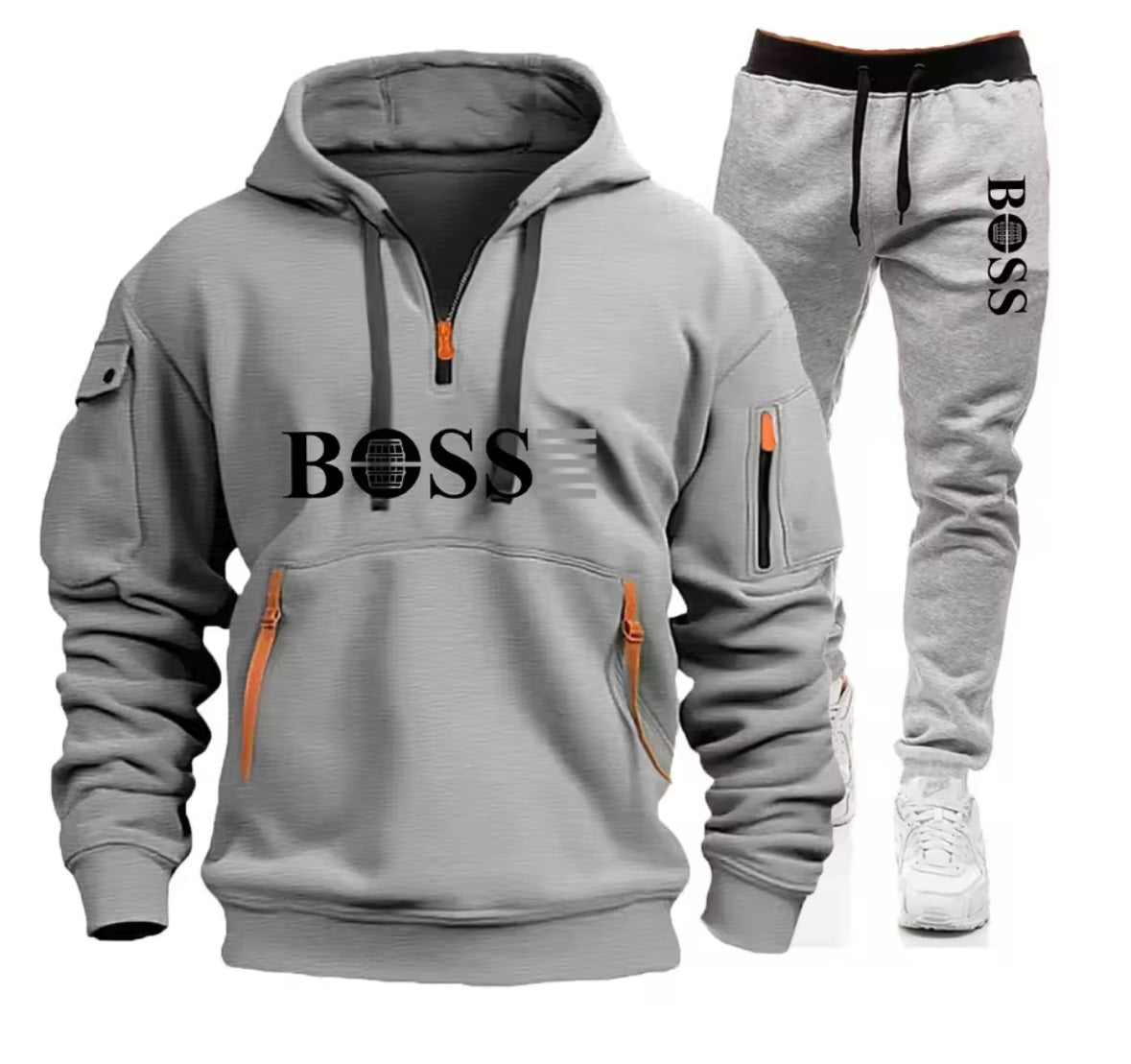 BOSS Hoodie & Jogger Set – Dhar Casri ah oo Raaxo leh