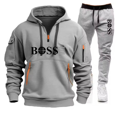 BOSS Hoodie & Jogger Set – Dhar Casri ah oo Raaxo leh