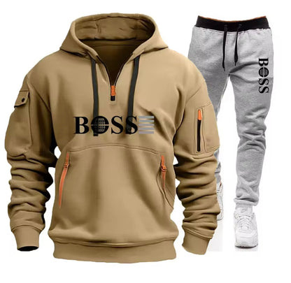 BOSS Hoodie & Jogger Set – Dhar Casri ah oo Raaxo leh
