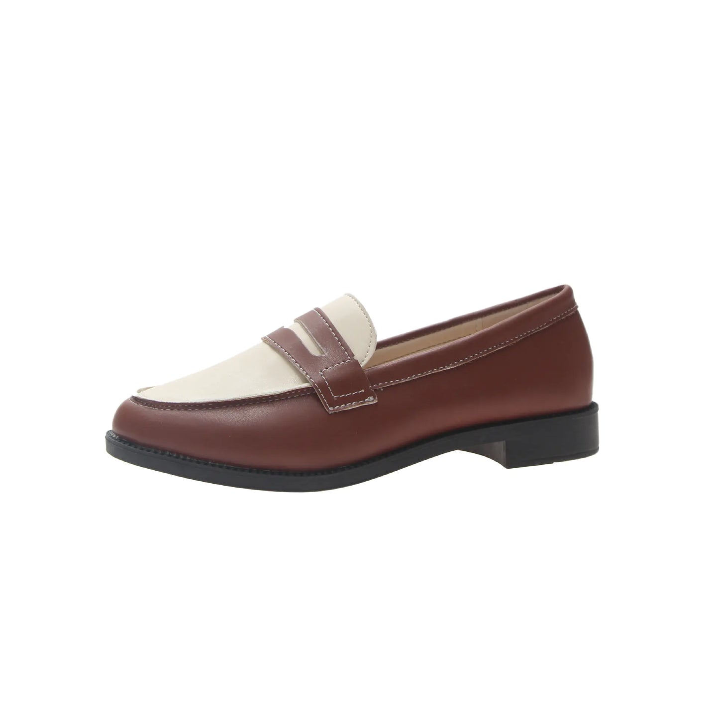 Vintage Slip-On Leather Shoes for Women
