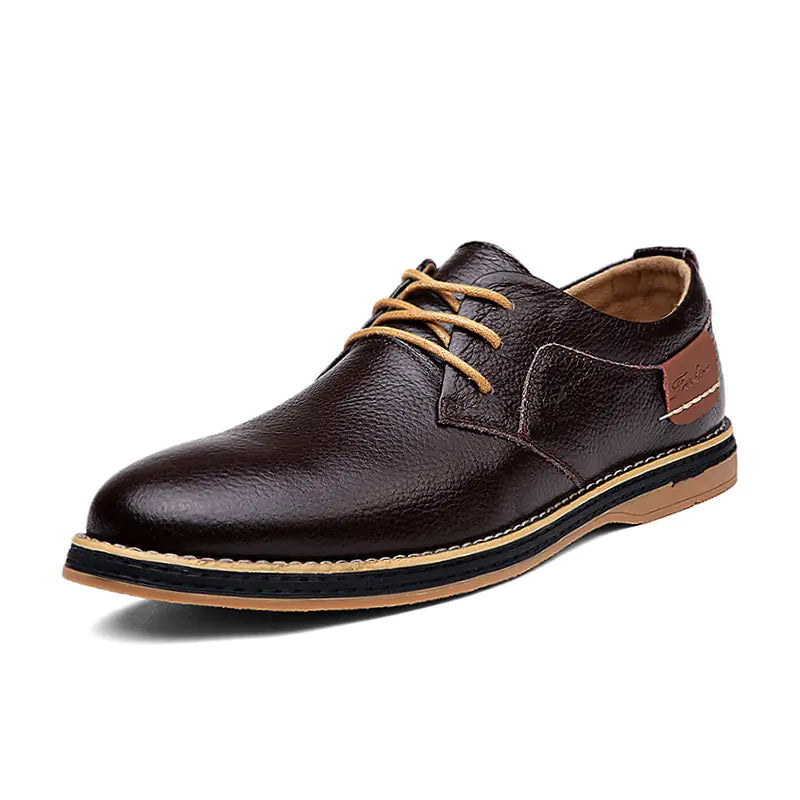 Brogue Formal Leather Shoes for Men - Casual Footwear