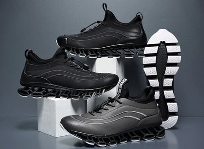 Leather Blade Sports Shoes, Casual Running Shoes for Men