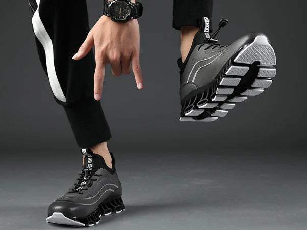 Leather Blade Sports Shoes, Casual Running Shoes for Men