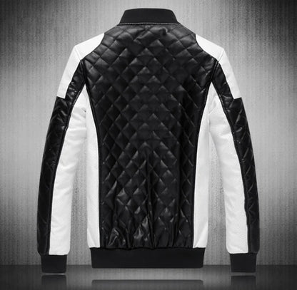 Men's Slim Fit Urban Motorcycle Leather Jacket