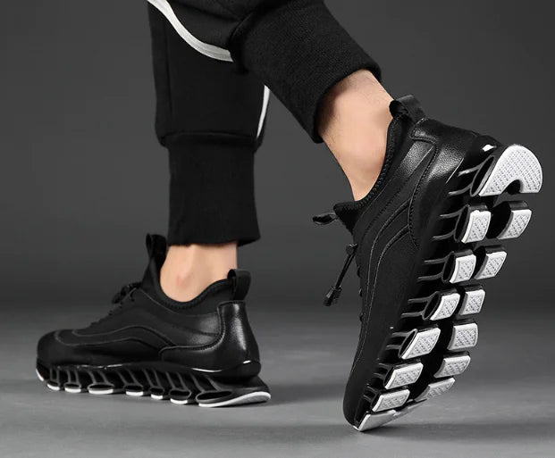Leather Blade Sports Shoes, Casual Running Shoes for Men