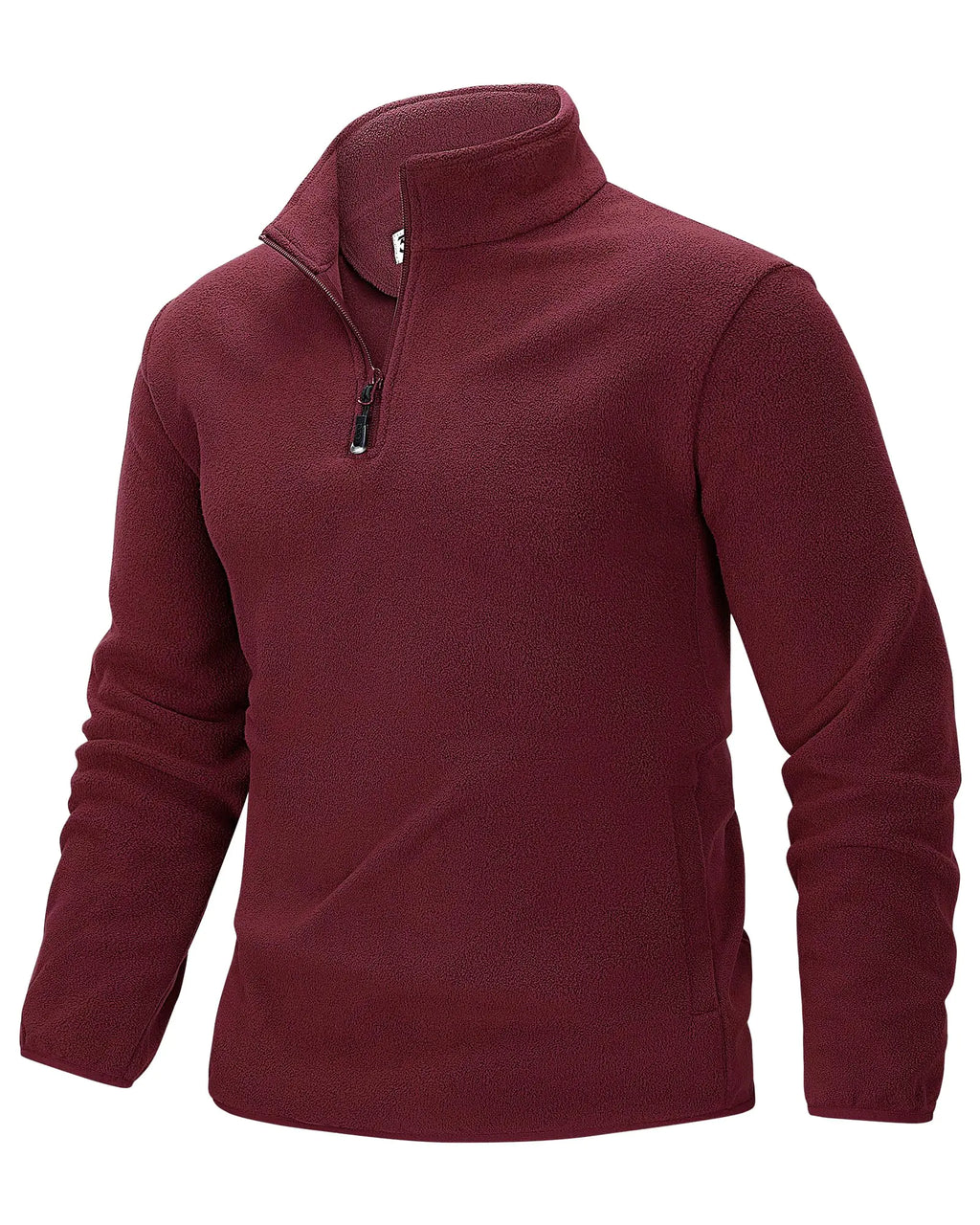 33000ft Mens Quarter-Zip Polar Fleece Jacket Long Sleeve Half Zip Fleece Pullover Sweaters Thermal Golf Sweatshirt
