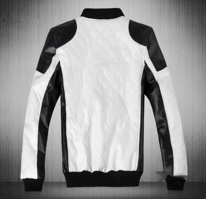Men's Slim Fit Urban Motorcycle Leather Jacket
