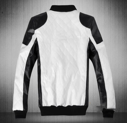 Men's Slim Fit Urban Motorcycle Leather Jacket