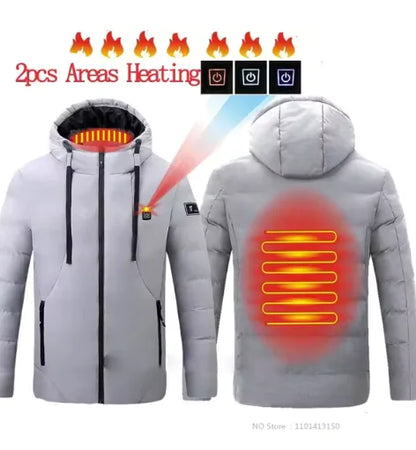 11-Zone Heated Winter Jacket - USB Powered