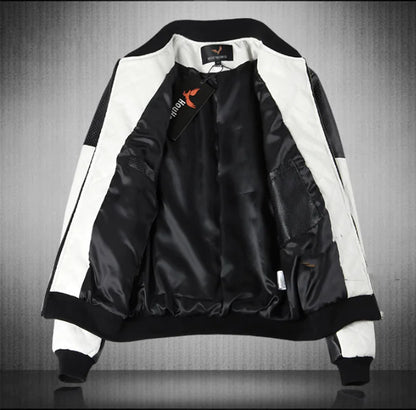 Men's Slim Fit Urban Motorcycle Leather Jacket