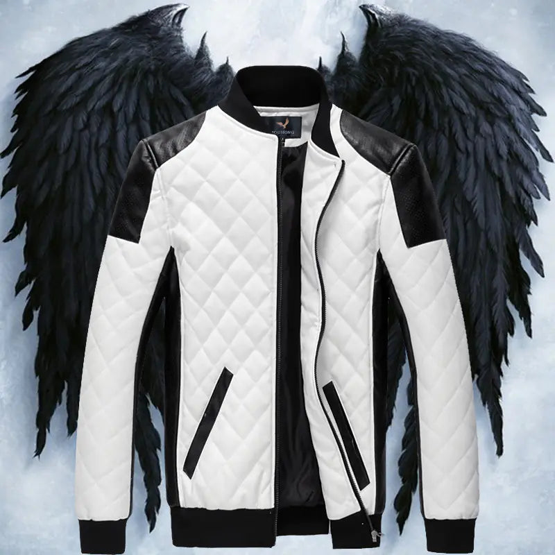 Men's Slim Fit Urban Motorcycle Leather Jacket